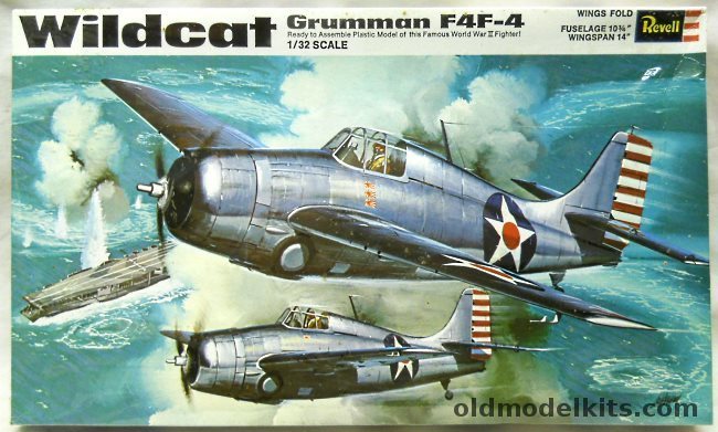 Revell 1/32 Grumman F4F-4 Wildcat - (F4F4), H299 plastic model kit